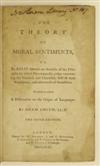 SMITH, ADAM. The Theory of Moral Sentiments . . . Fifth Edition. 1781